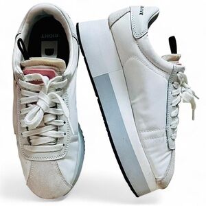 Diesel White and Pink Casual Sneakers